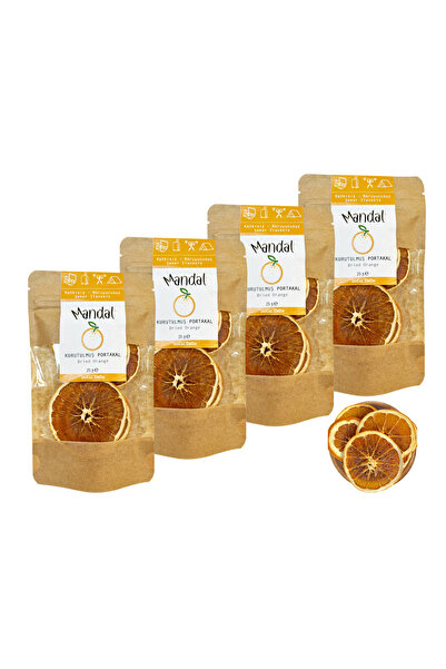 Mandal 100 Grams of Dried Orange - 4*25 Grams of Dried Fruit Slices