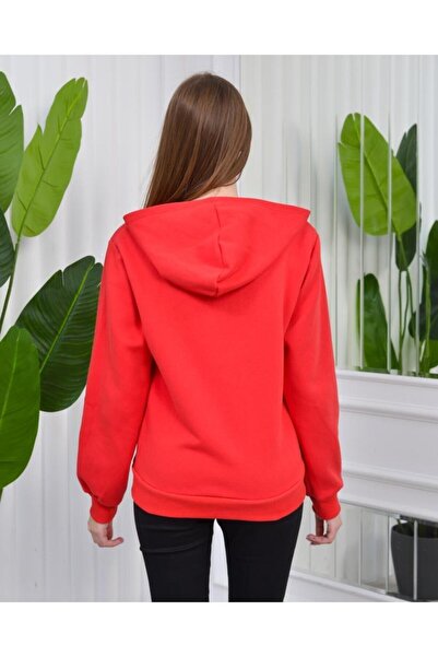 CİXAPLE 3 Thread Zippered Hooded Sweat
