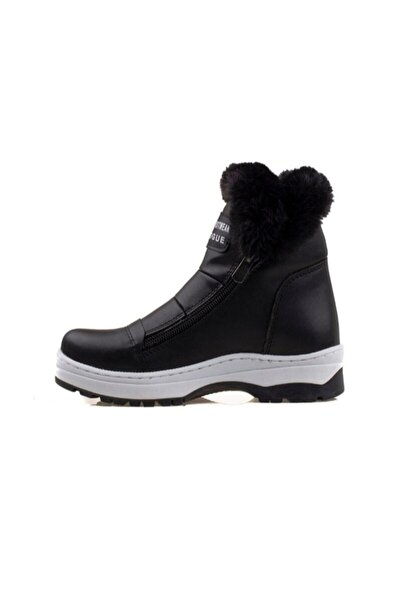 PATİK BEBE Kız Çocuk Kürk Detaylı Kaymaz Tabanlı Bot