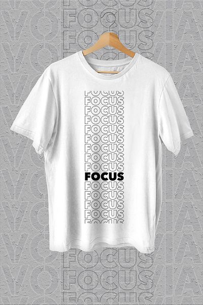 Vordevia Tricou alb oversize cu imprimeu Focus