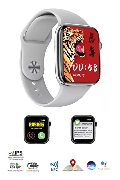 Bunnys Apple iPhone 13 Pro Uyumlu Akıllı Saat Konuşma Özellikli Watch 8 PRO