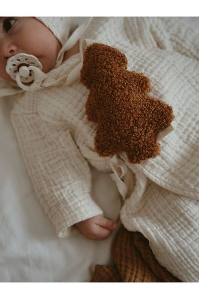 bohemoon Christmas Tree Pacifier Strap Camel