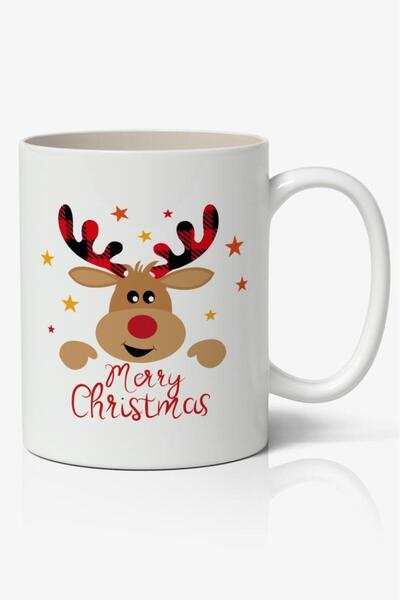 Nostaljik Lezzetler كوب قهوة مطبوع عليه رأس السنة الجديدة موديل 16