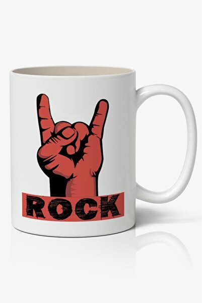 Nostaljik Lezzetler كوب قهوة مطبوع عليه روك