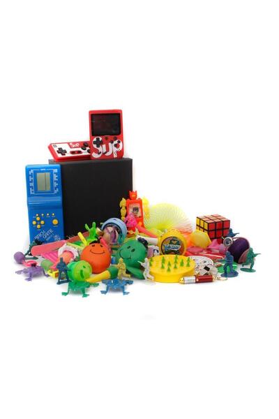 Nostaljik Lezzetler Nostaljik Özel Oyuncak Kutusu Mavi Tetris Ve Nostaljik Atari