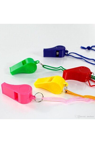 Nostaljik Lezzetler Plastik Ipli Hakem Ve Deprem Düdüğü ( 5 Adet)