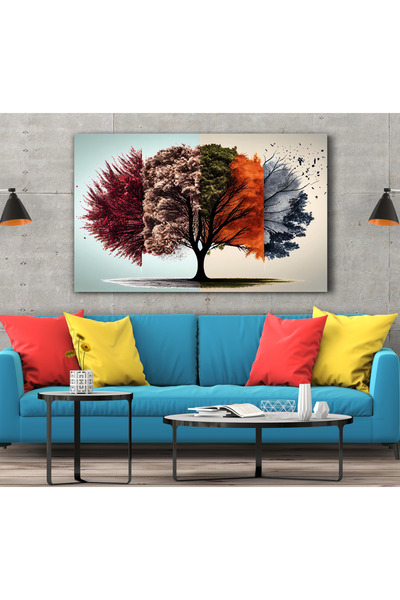 Design Art House Ev Ofis Dekorasyon Tasarım Ağaçlar Kanvas Tablo