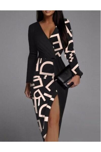 Ginza Women's Dress Scuba Fabric Slit