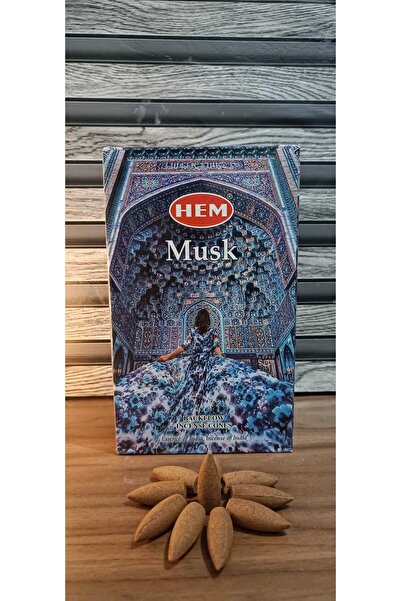 HUNATASARIM 10 Adet Geri Akış Tütsü Musk (Misk) Kokulu