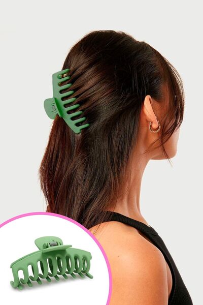 Monalisa Büyük Boy Sıkı Dişli Yeşil Mandal Toka