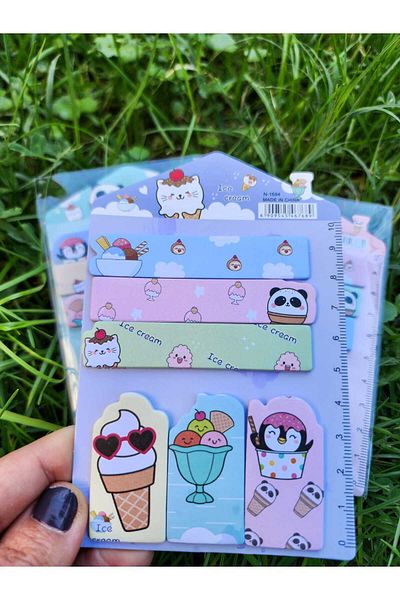 Rota Hediyelik Cute Kawaii Kuromi Post it Note Paper Marker Index Sticky Note Paper Sticker Book Marker 1 Piece