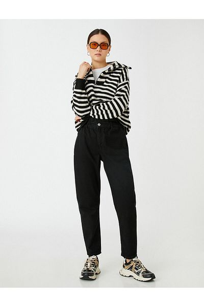 Koton Jeans mit hoher Taille – Baggy-Jeans