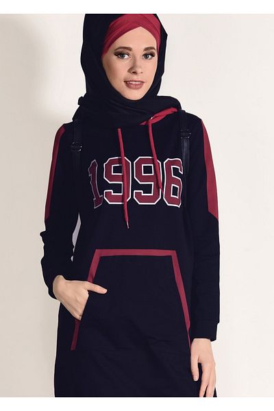 TRENDTESETTÜR Σετ αθλητική φόρμα 8418 - Λεπτομέρεια τσέπης και στάμπα