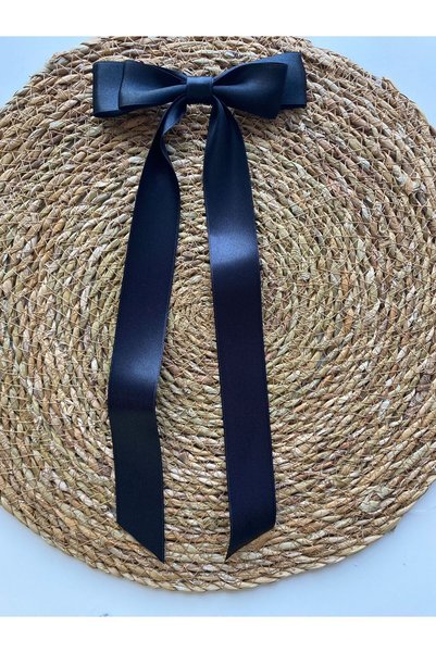 öyküsh collection Black Satin Ribbon Buckle