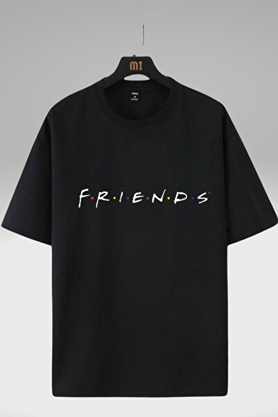 AEMİ Μπλουζάκι Unisex Friends Printed Crew Neck 100% Cotton Oversize