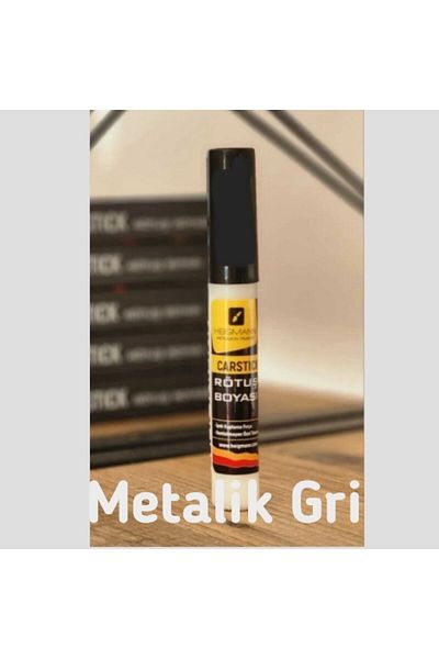 HEİGMANN Metallic gray furniture metal wood touch up scratch paint pen