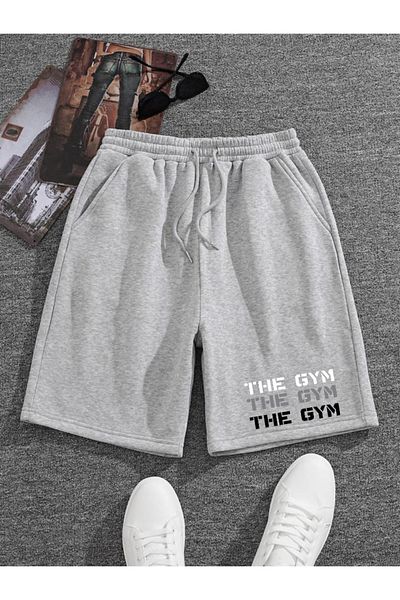 FAVORİST THE GYM Pocketed Elastic Waist Sports Shorts