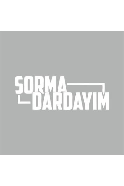 Reysa Tasarım ملصق سيارة سورما داييم مقاس 16x5 سم رمادي