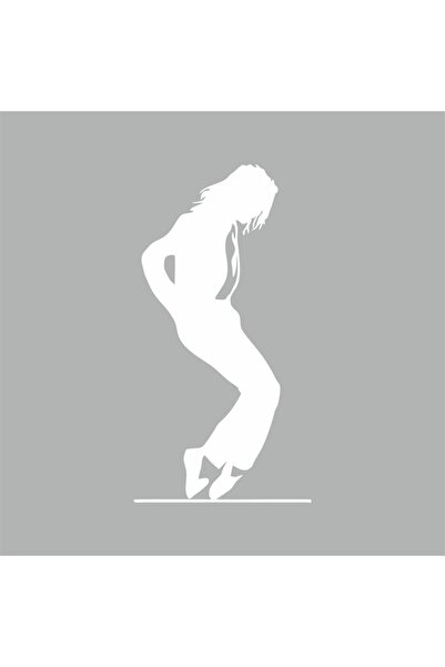 Reysa Tasarım ملصق سيارة مايكل جاكسون 10x20 سم رمادي