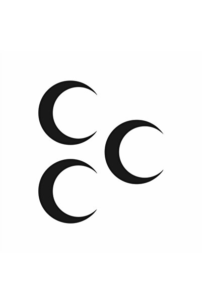 Reysa Tasarım ملصق ثلاثي الهلال 20x20 سم أزرق