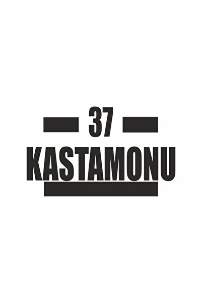 Reysa Tasarım 37 Kastamonu Araba Sticker 16x9 Cm Siyah