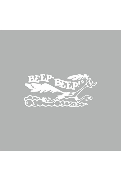 Reysa Tasarım ملصق سيارة بيب بيب 17x8 سم أبيض