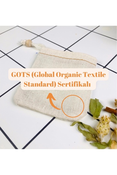 YOFU Kumaş Çay Kesesi (5 ADET), Yıkanabilir Kese, Çay Kahve Filtresi Organik (5 ADET)