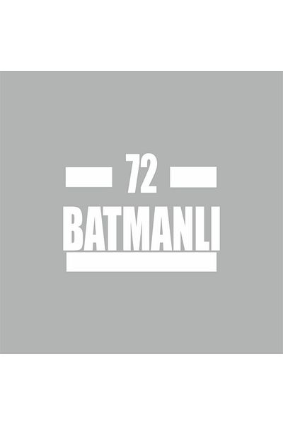 Reysa Tasarım 72 Batman Car Sticker 16x9 Cm White