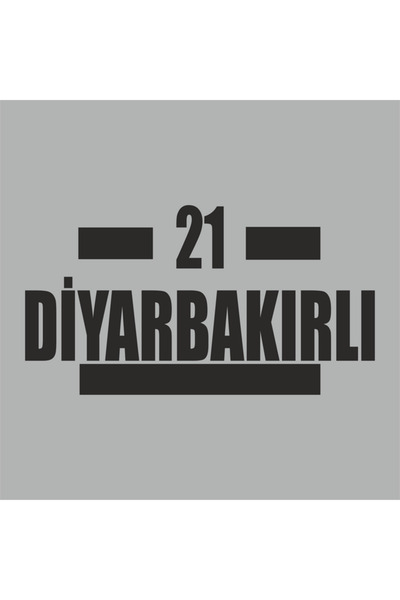 Reysa Tasarım 21 ملصق سيارة من النحاس البري مقاس 16x9 سم رمادي