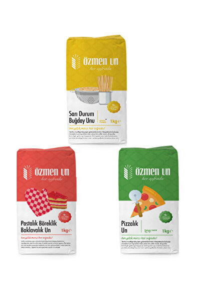 Özmen UN 3'lü Un Seti 3X1 KG