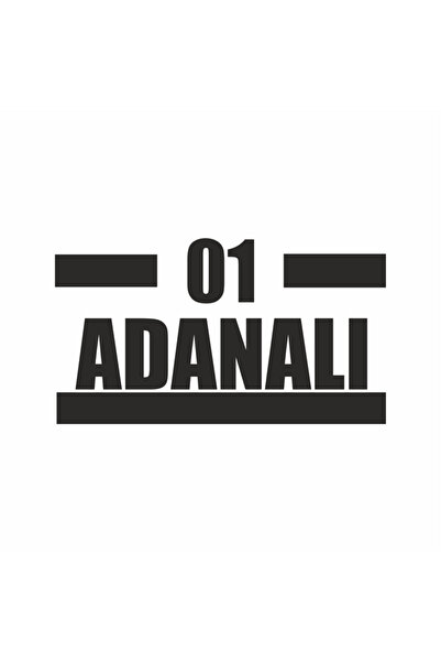 Reysa Tasarım 01 ملصق سيارة Adanalı 17x8 سم أسود