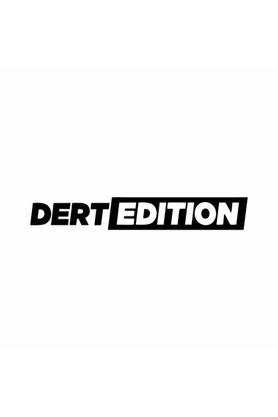 Reysa Tasarım ملصق زجاجي للسيارة من Dert Edition مقاس 25x3 سم باللون الأسود