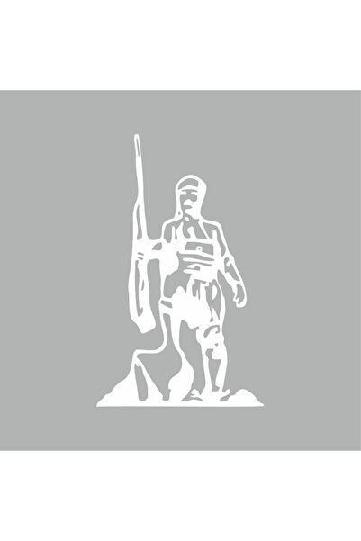 Reysa Tasarım ملصق سيارة Efe مقاس 11x18 سم رمادي