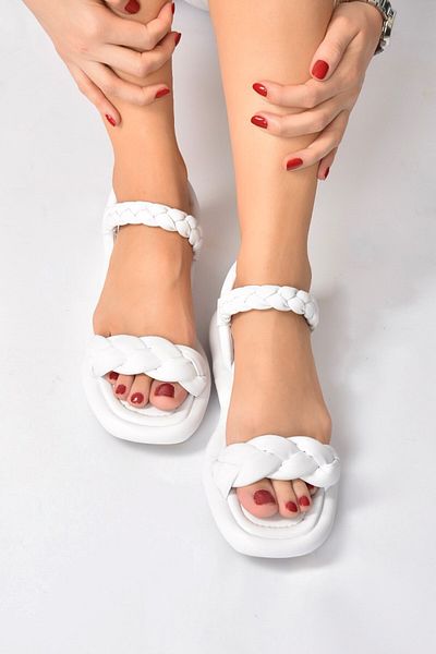 Fox Shoes White Women's Sandals K848218109