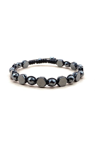 Deniz Doğal Taş Artanyon Model Hematite Bracelet