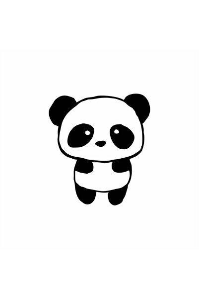 Reysa Tasarım ملصق سيارة لطيف باندا 13x14 سم أزرق