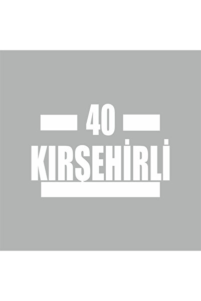 Reysa Tasarım 40 ملصق سيارة كيرشهيرلي 16x9 سم أبيض