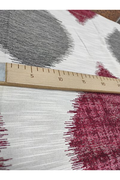 Evcimenhome قطعة قماش منسوجة 170x120 لون موركو: بني فاتح على كريم - بورجوندي