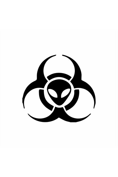 Reysa Tasarım ملصق سيارة بيولوجي أزرق - 15x15 سم