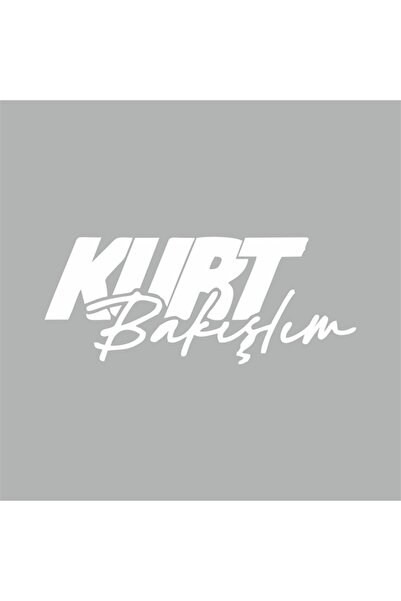 Reysa Tasarım Wolf Looking Car Sticker 16x6 Cm Gray