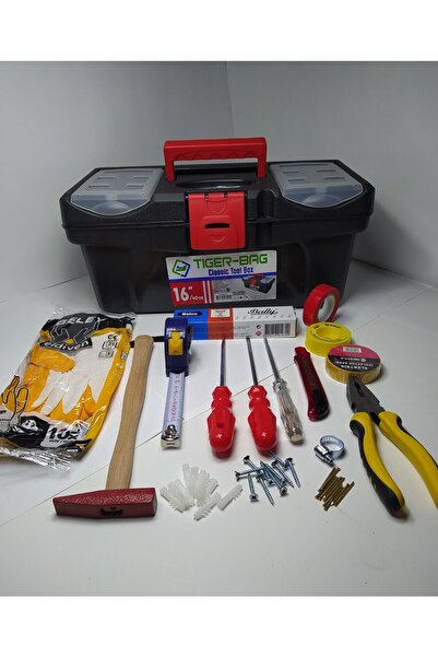 DİBA AVM El Aleti Seti Dolu Takım Çantası Tamir Seti Profesyonel Alet Takımı 16 Inç 54 Parça