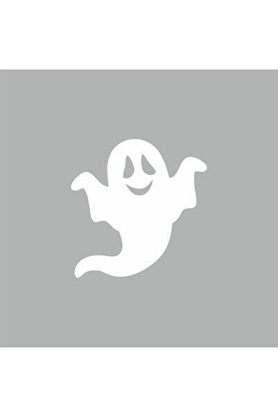 Reysa Tasarım Happy Ghost Sticker 8x8 Cm White