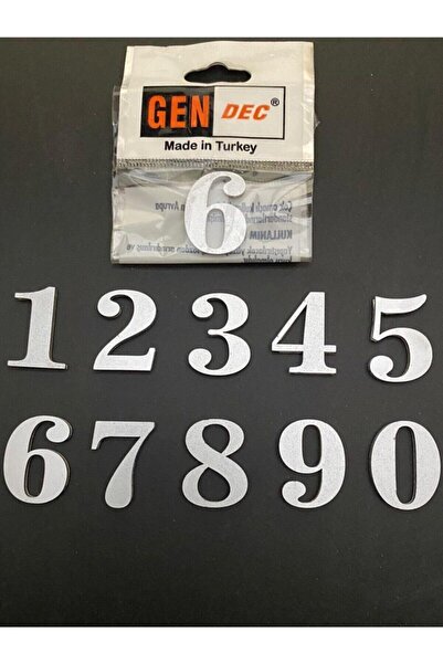 Hırdavat Kapı Numarası 3 cm No:9 Kendinden Yapışkanlı Numara