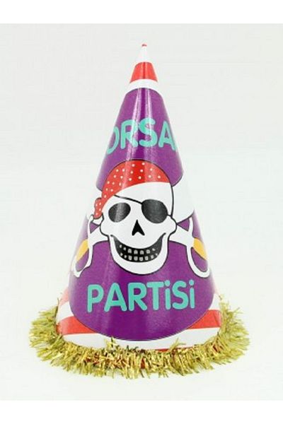 Kazanabil 5-PIECE PIRATE PARTY WRITTEN BIRTHDAY PARTY HAT
