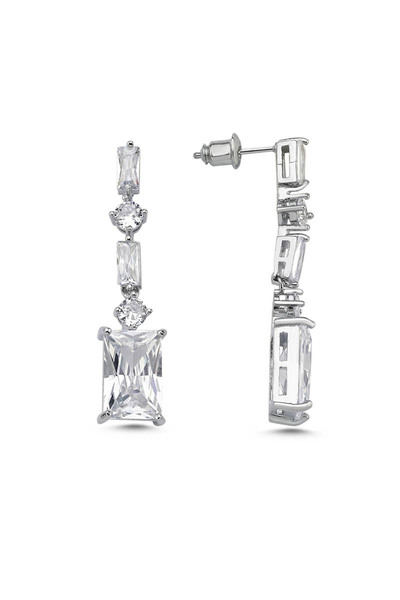 Merano Design Amy Beyaz Küpe