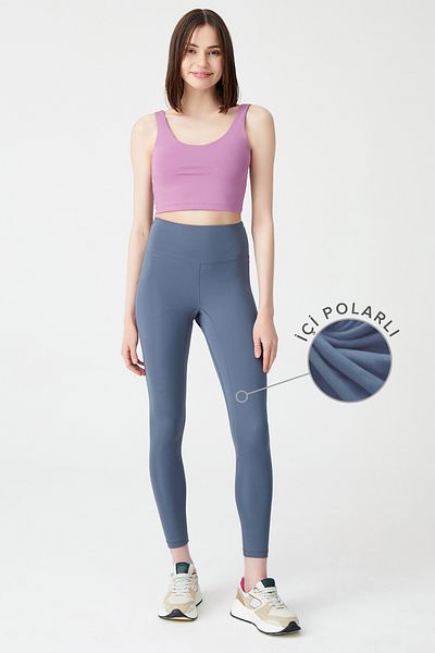 Los Ojos Colanți sport de iarnă cu talie înaltă antracit cu lână în interior