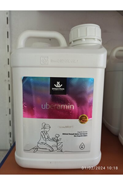Unique Chem Uberamin 5lt bitkisel menşeli organik maddesi yuksek organik gubre