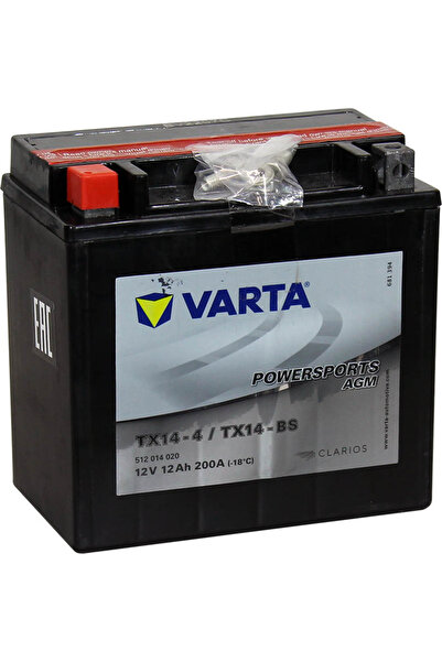Varta MOTORSİKLET AKÜSÜ YTX14 BS 12V 12Ah MOTO & MERCEDES GÜÇ AKÜSÜ