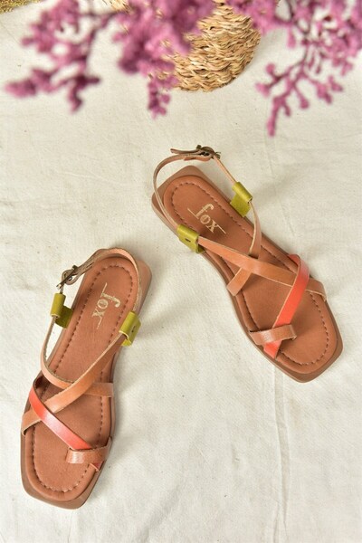 Fox Shoes Мулти Дамски джапанки от естествена кожа M291841203