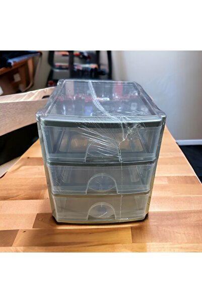 SERMER PAZARLAMA 3 Çekmeceli A4 Kağıtlık, Organizer Evrak Rafı, Dosya rafı